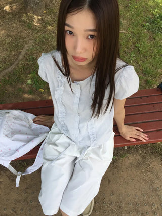 Line Frill Blouse