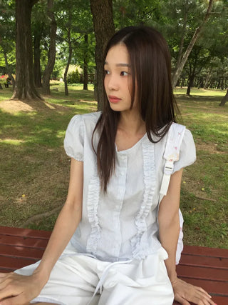 Line Frill Blouse
