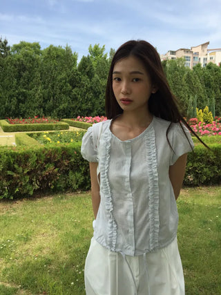 Line Frill Blouse
