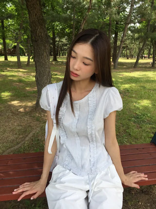 Line Frill Blouse