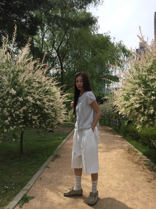 Line Frill Blouse