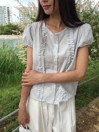 Line Frill Blouse
