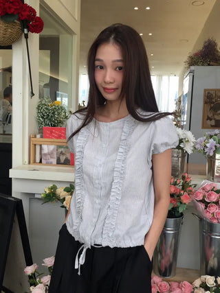 Line Frill Blouse