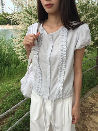Line Frill Blouse