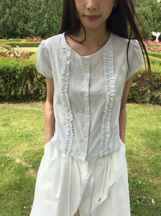 Line Frill Blouse