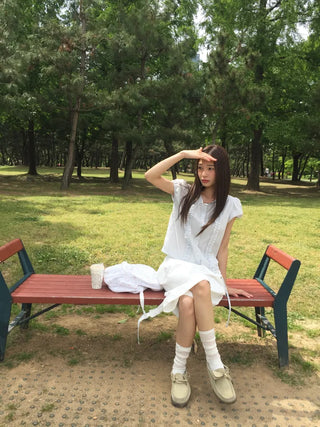 Line Frill Blouse