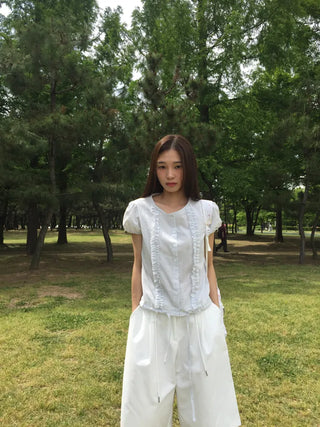 Line Frill Blouse