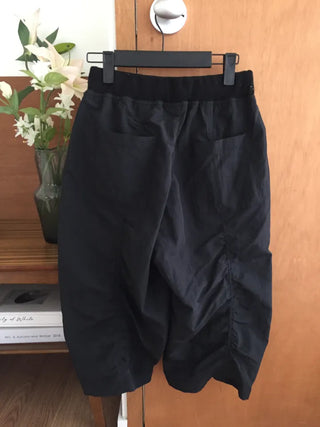 Shirred Jogger Pants, 34 Length, Hipster Street Look, One-mile Wear