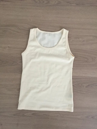 Ribbed Slim Sleeveless Top Basic Fit Vivid Point Look Layered Y2K