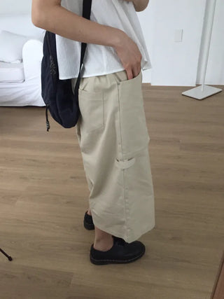 Cargo Wide Pants Straight Fit Vintage Look Workwear Daily
