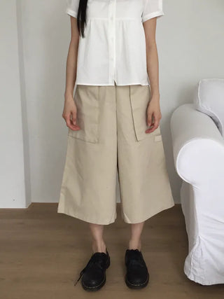 Cargo Wide Pants Straight Fit Vintage Look Workwear Daily