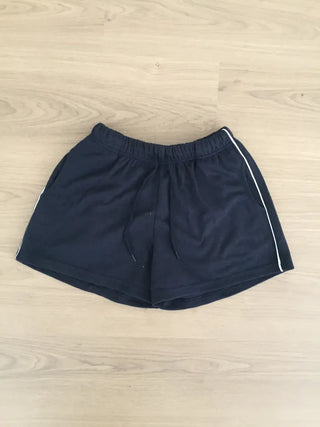 Two-Line Color Block Training Shorts Elastic Waist Shorts Hipster Nerd Look