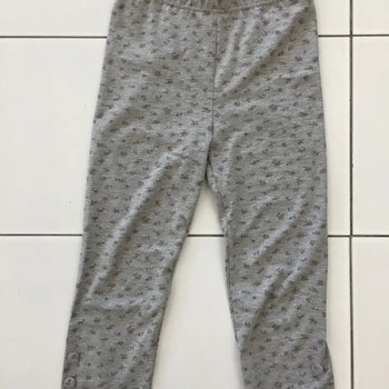 Summer Cotton Spandex Floral 34 Length Leggings Slim Fit Vintage Balletcore Daily Look