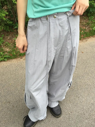 Summer Rustling Cargo Wide Balloon Pants Effortless Chic Gorpcore Look