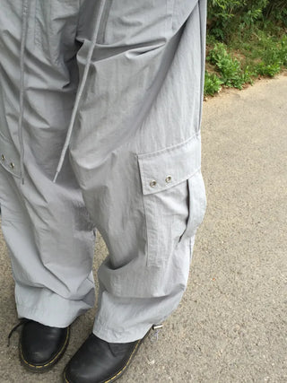 Summer Rustling Cargo Wide Balloon Pants Effortless Chic Gorpcore Look