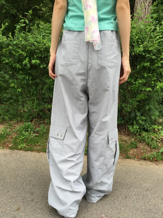 Summer Rustling Cargo Wide Balloon Pants Effortless Chic Gorpcore Look