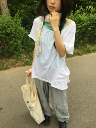 Summer Rustling Cargo Wide Balloon Pants Effortless Chic Gorpcore Look