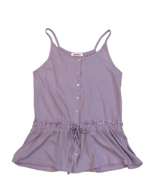 Summer Cotton Frill String Sleeveless Delicate Fit Lovely Date Look