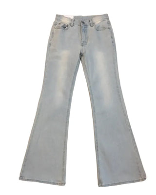 Summer All-Season Light Wash Denim Pants Long Wide Fit Y2K Daily Layered Look Jeans