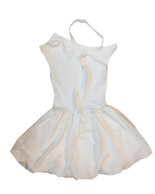 Summer Cotton Scarf Set Off-shoulder Mini Dress Balloon Fit Festival Party Unique Look