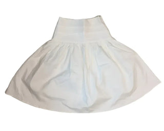 Summer Crinkly Pintuck Shirred Long Skirt A-line Flare Unique Daily Look Skirt