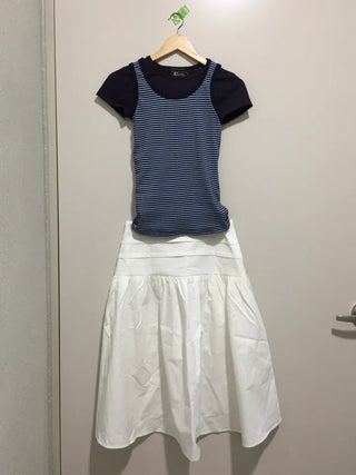 Summer Stretch Cotton Basic Short Sleeve T-shirt Slim Fit Semi-Crop Daily Casual Layering
