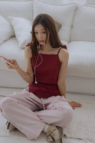 Strap Slit Sleeveless