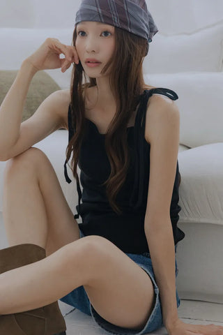 Strap Slit Sleeveless