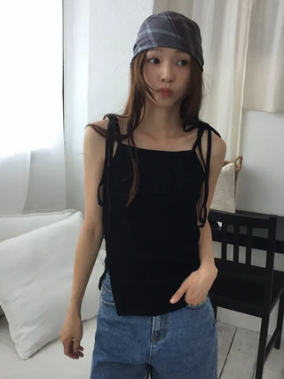 Strap Slit Sleeveless