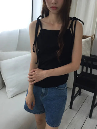 Strap Slit Sleeveless