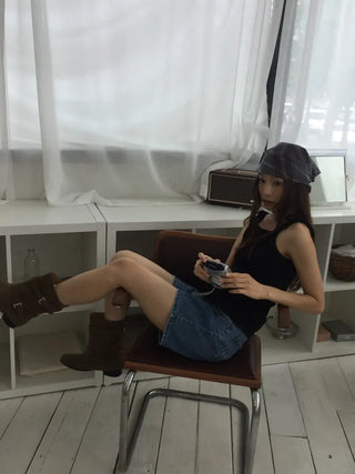 Strap Slit Sleeveless