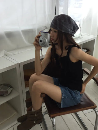Strap Slit Sleeveless