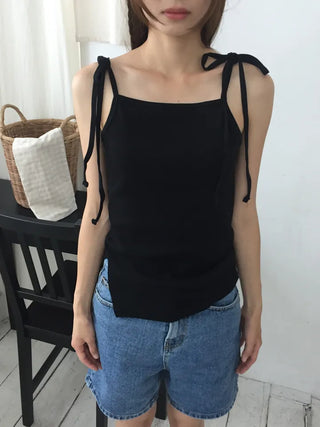 Strap Slit Sleeveless