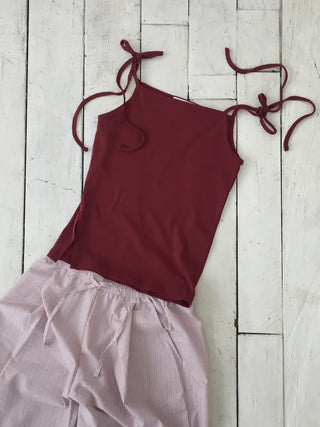 Strap Slit Sleeveless