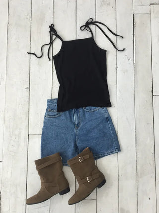 Strap Slit Sleeveless