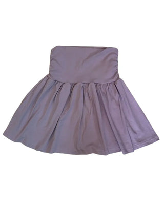 Summer flowy yoke shirred mini skirt flare short balletcore kitsch Y2K casual look daily look