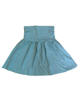 Summer flowy yoke shirred mini skirt flare short balletcore kitsch Y2K casual look daily look