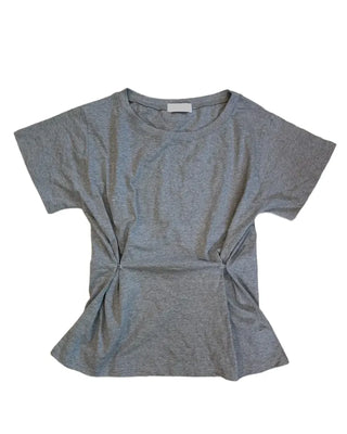 Summer Cotton Off-shoulder Short-sleeve T-shirt Midi Length Vintage Kitsch Asymmetrical Daily Look Casual Look