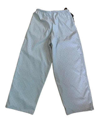 Summer Cotton Dot Wide Pants Long Length Vintage Kitsch Elastic Waist Homewear Casual Look Travel Look