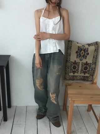 Ray Halter Blouse