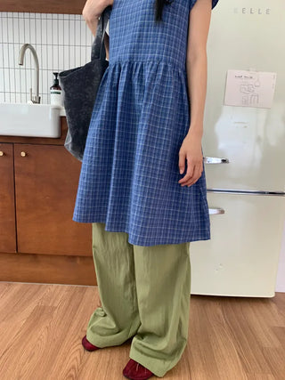 Summer rustling cargo pants wide long length Amekaji Gorpcore Kitsch casual look camping look