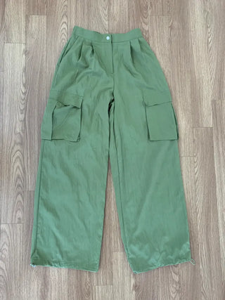 Summer rustling cargo pants wide long length Amekaji Gorpcore Kitsch casual look camping look