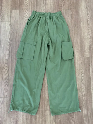 Summer rustling cargo pants wide long length Amekaji Gorpcore Kitsch casual look camping look