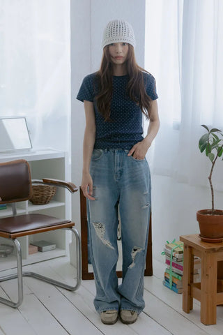Dot Silket T-shirt