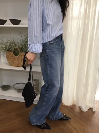 Catbrush Bootcut Denim Pants