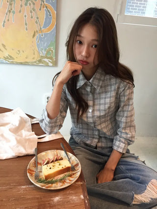 Stylish Check Shirt Loose Fit Shirt