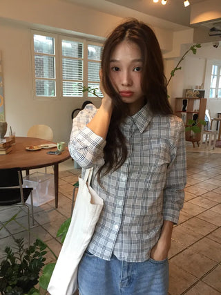 Stylish Check Shirt Loose Fit Shirt