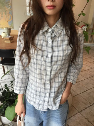 Stylish Check Shirt Loose Fit Shirt
