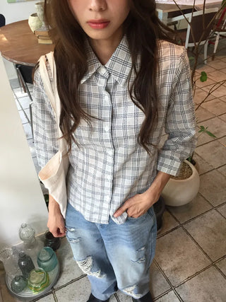 Stylish Check Shirt Loose Fit Shirt