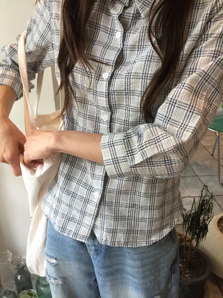 Stylish Check Shirt Loose Fit Shirt